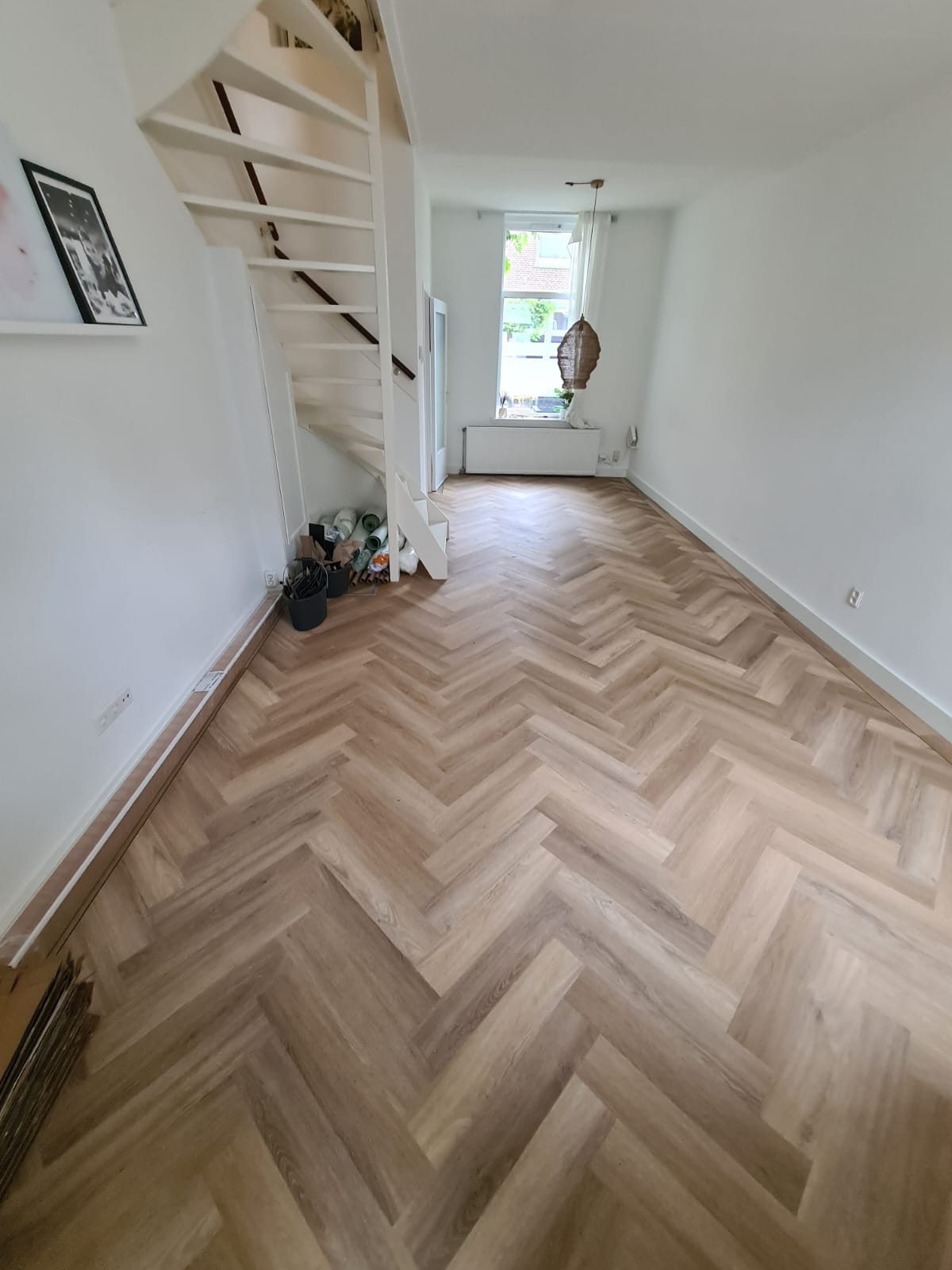 Woonkamer visgraat · Rotterdam